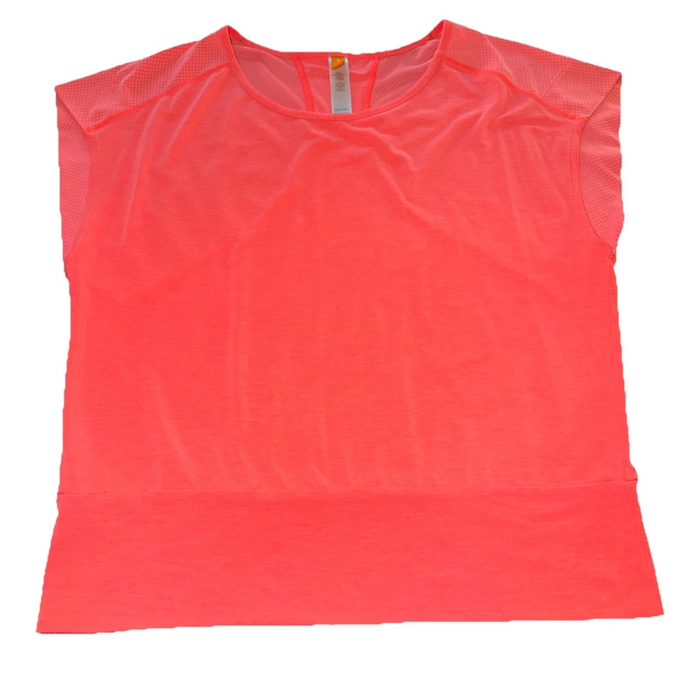 Lucy Activewear Top Size Medium Pink Short Sleeve Workout Hiking‎ Yoga Top